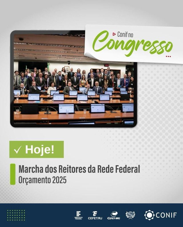 Essa é a terceira edição consecutiva da mobilização, denominada Marcha dos Reitores por Mais Orçamento na Rede Federal EPCT